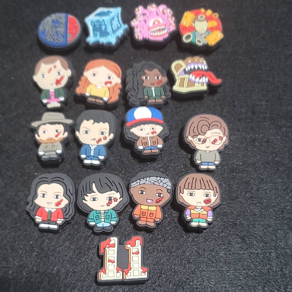 17 Stranger Things Croc Charms